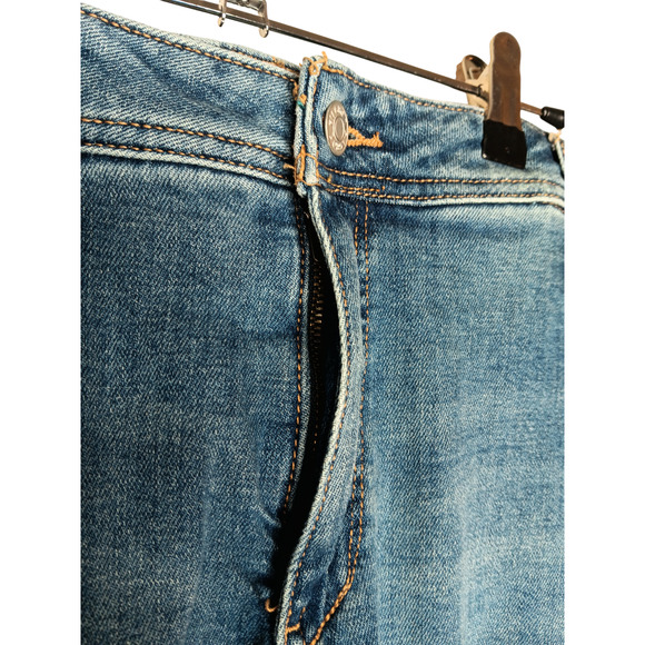 Pilcro by Anthropologie Jeans Women’s 18W Plus Blue Denim Straight Leg Stretch - Picture 8 of 16